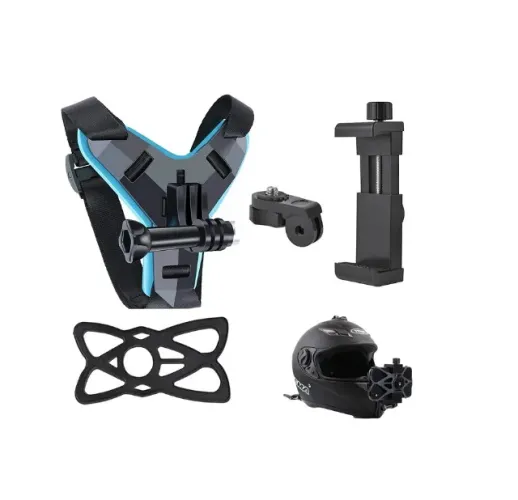 Suporte Capacete Queixo para Celular e Câmera de Ação