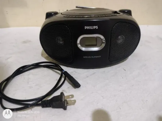 Mini sistem Philips, radio com estações am e fm, bivolt com chave
