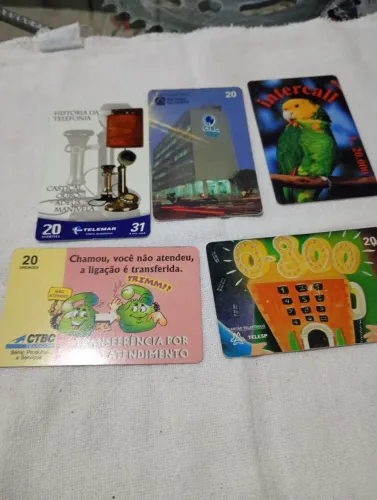 Cartão telefônico da telefonia