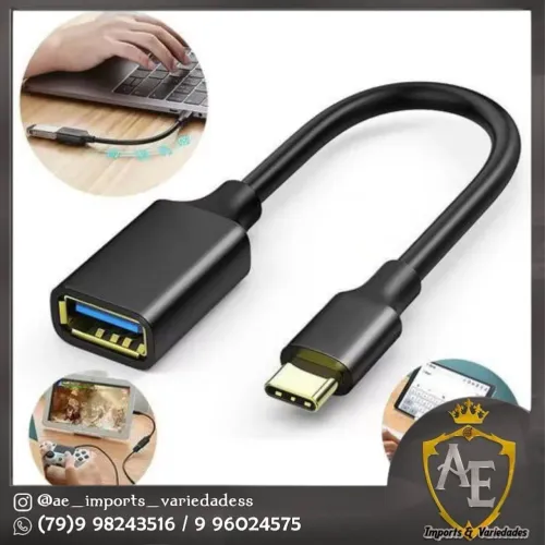 Cabo Adaptador OTG Tipo C