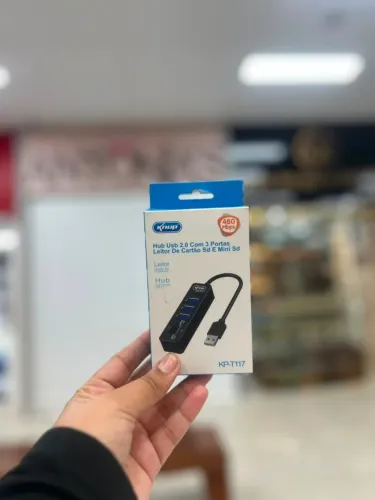 HUB USB 2.0 COM 3 PORTAS 