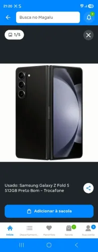 Vendo celular Galaxy Z fold 5