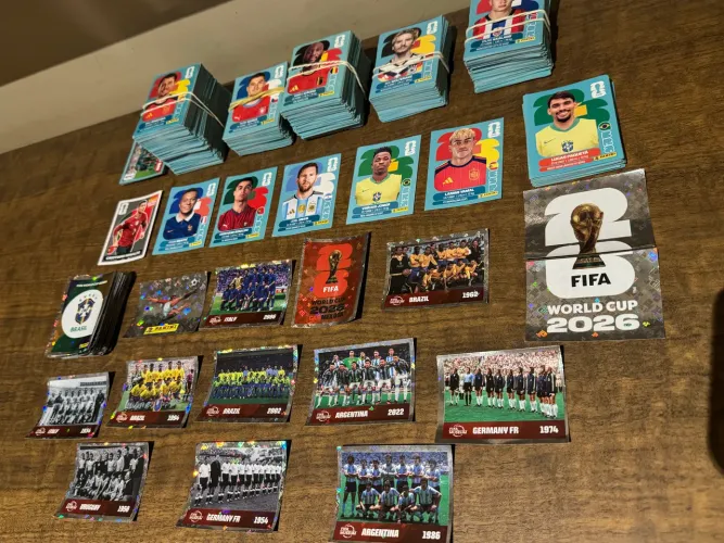 Figurinhas da Copa do Mundo 2026 originais 