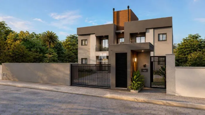 Apartamento com 2 quartos(1 suíte) e sacada com churrasqueira na Guabiruba Sul!