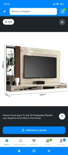 PAINEL HOME PARA TV ATÉ 55 POLEGADAS