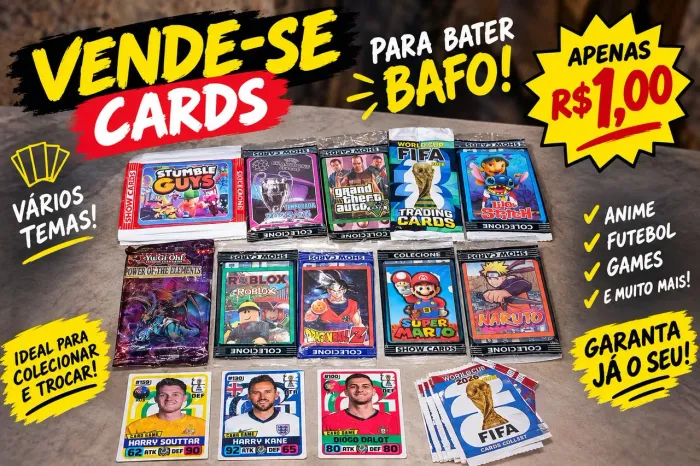 Cartinha de bafo, cards