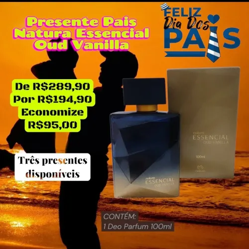 Presente Dia Dos Pais Essencial Oud Vanilla - Oferta Exclusiva válido até 11/08
