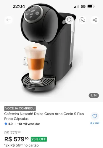 Cafeteira Dolce Gusto