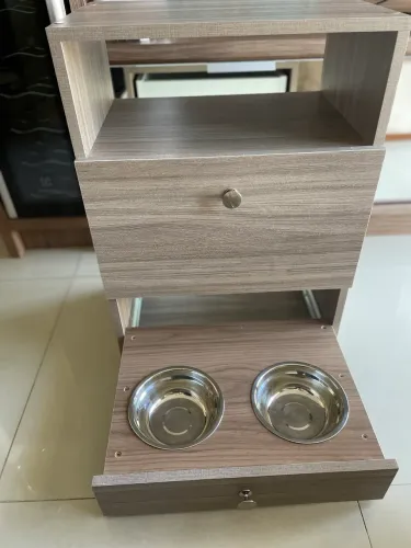 Móvel Organizador para Pet + Comedouro Duplo