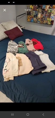 Lote de roupas infantil menina, kit inverno (6-8 anos)