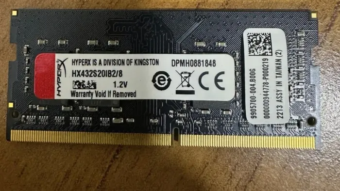 Memória RAM para Notebook 8G DDR4 HYPERX
