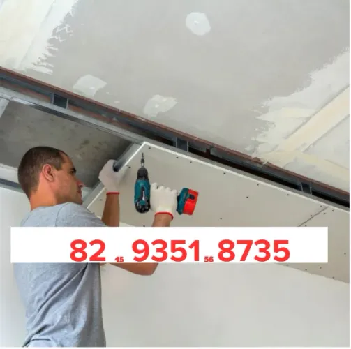 Forro modular drywall Forro vinílico Gesso 