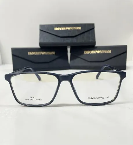 Armação Empório Armani light blue resistente e confortável nova