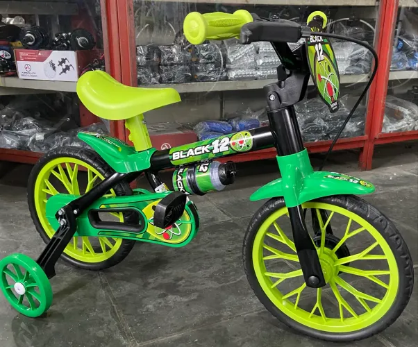 Bicicleta Infantil Aro 12 Masculina Black - Produto Novo na Caixa