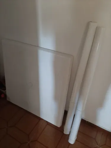 Mesa Plástica Desmontável Mor 82x82cm Branca - Mor