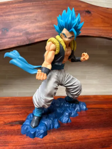 Action Figure Dragon Ball - Gogeta SJJ Blue 22cm Dokkan Battle Banpresto Bandai
