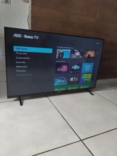 Smart tv 43 polegadas full HD roku aoc Borda infinita