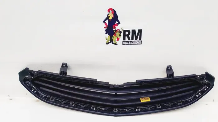 Grade Inferior Radiador Gm Onix 2016 A 2019 S/friso Preto Fosco