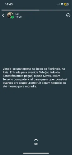 Terreno na raíz.