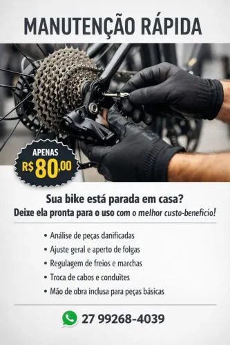 Revisão Básica de Bicicleta por apenas R$ 90,00 | Ajuste Completo