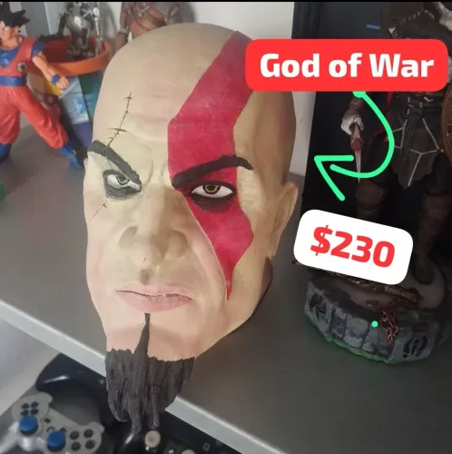 Action figure Deus da Guerra cabeça