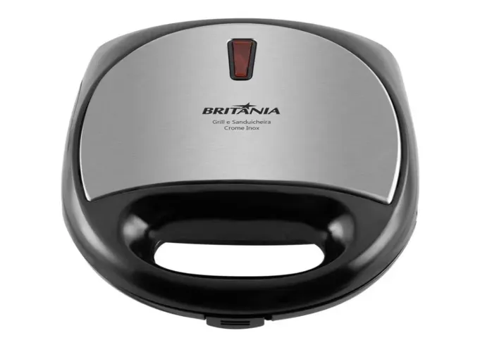 Sanduicheira e Grill Crome Inox Britânia NOVA LACRADA NA CAIXA