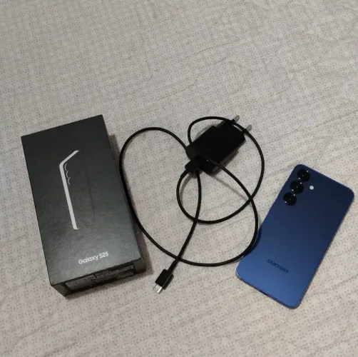 Samsung Galaxy S25 256GB Azul Completo | Troco por iPhone