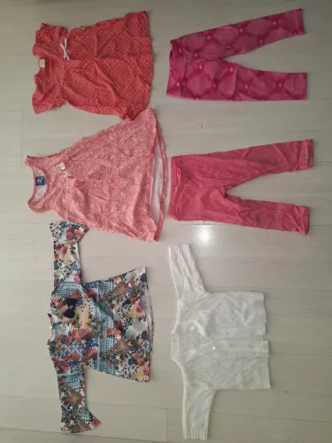 6 peças de roupas infantil 1a 2 anos 