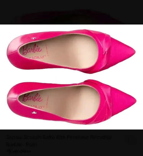 Salto alto Barbie - piccadilly ROSA