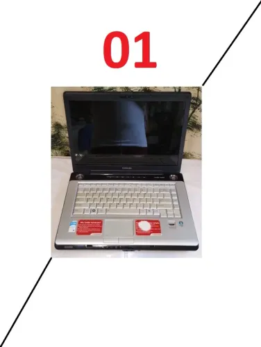 Cód.01) 1un Notebook Toshiba A200 defeito sucata reaproveitamento peças