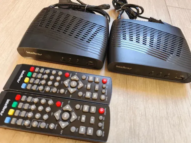Kit 2 Conversores Digitais TV Intelbras CD 636 | HDMI + Controles | Semi-novos