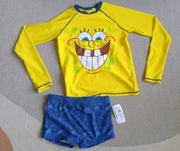 Conjunto de praia infantil Bob Esponja (Novo)