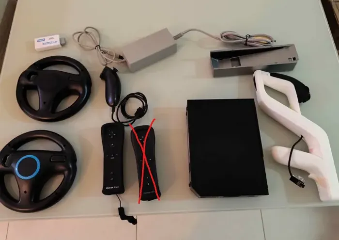 Nintendo Wii Black Edition - Completo Versão com entrada de GameCube