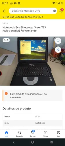 Notebook peças 