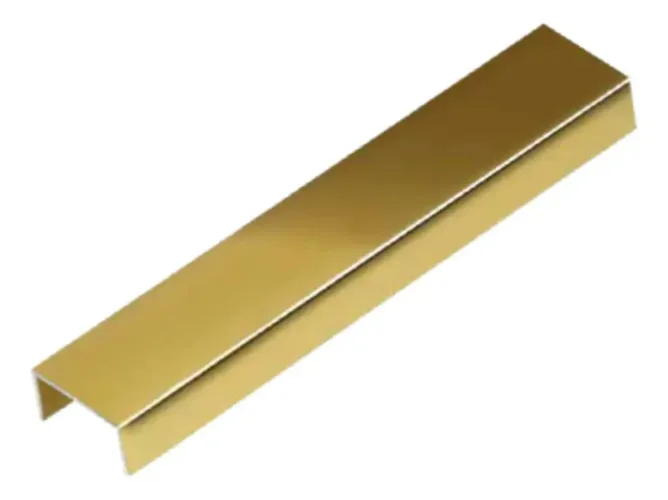 Perfil Viscardi 290 Luxor Golden Brilho 20mmx10mmx3m