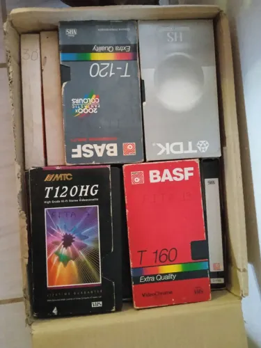 Lote VHS gravações da tv.