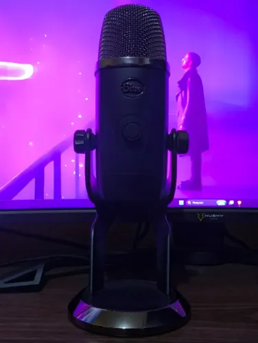 Microfone Condensador Blue Yeti X USB + Filtro Pop