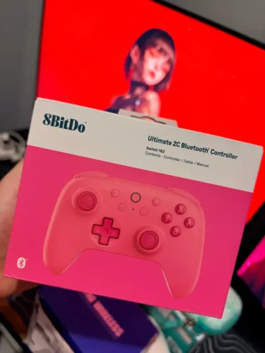 Controle Gamer Bluetooth 8BitDo - Rosa