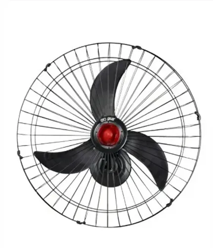 Ventilador de Parede Goar Oscilante 70cm Preto 270W Industrial