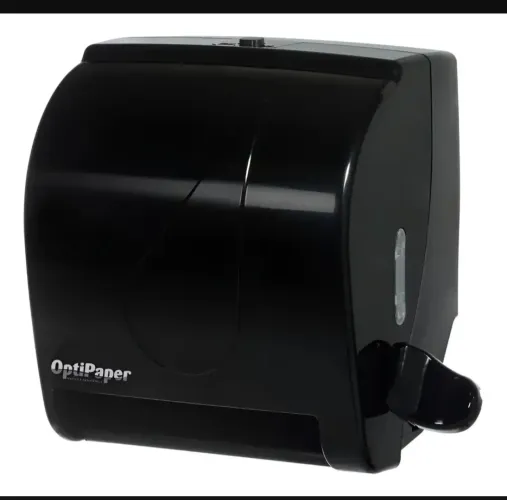 dispenser papel toalha alavanca preto