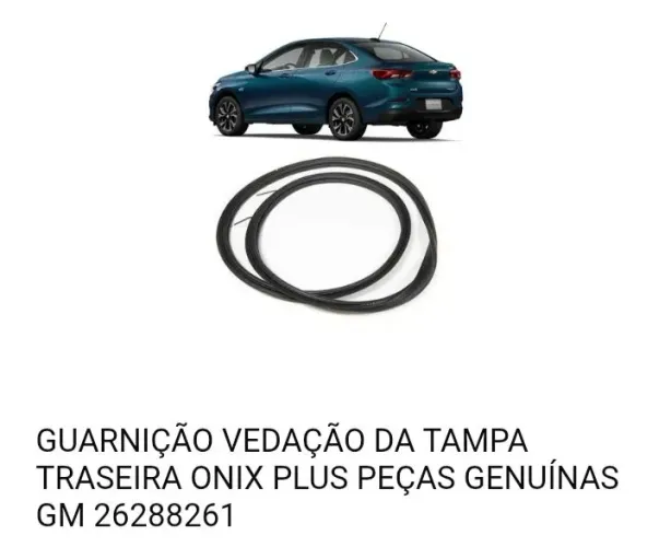 Guarnição Vedação Da Tampa Traseira Onix Plus Peças Genuínas GM 26288261