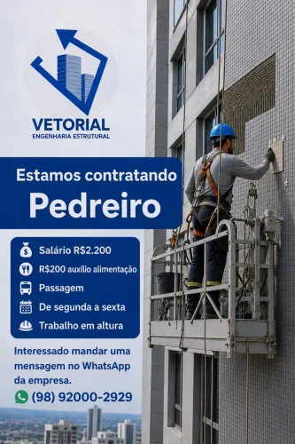 Vaga para Pedreiro 