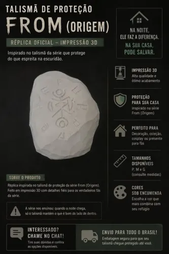 Talismã de Proteção da Série From (Origem) - Impressão 3D