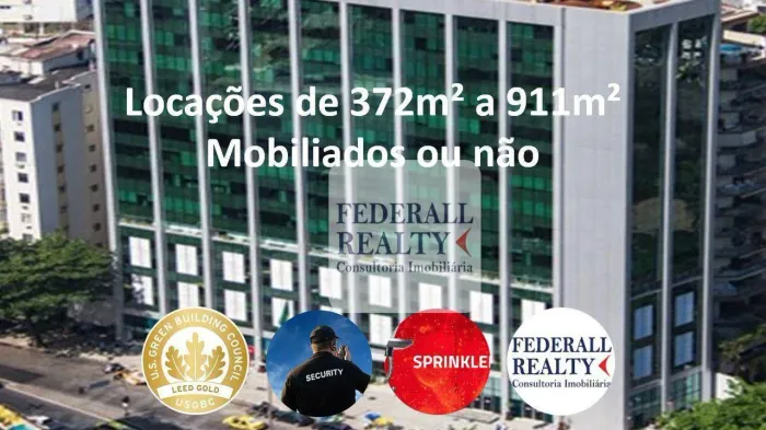 Sala para alugar, 372 m² por R$ 77.945,97/mês - Humaitá - Rio de Janeiro/RJ