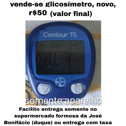 Glicosímetro marca contour TS novo r$50(valor final)
