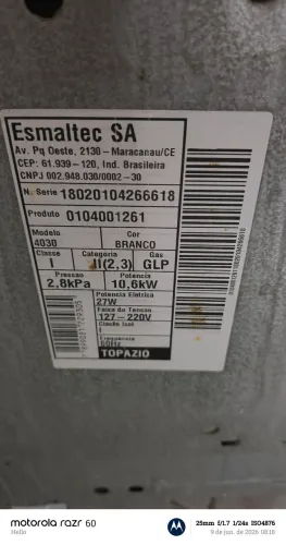 Fogão 4 bocas Esmaltec 