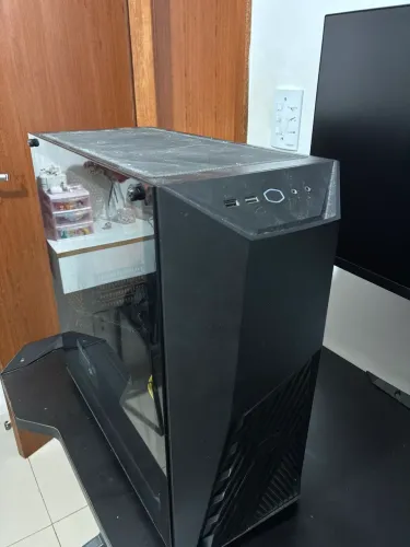 Gabinete Gamer Cooler Master K501L M-ATX +Fonte genérica 600w +2 Fans de brinde