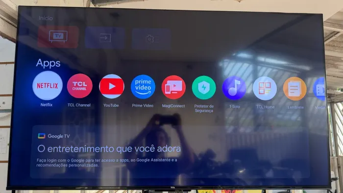 Televisão TCL smart 55 polegadas