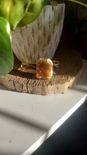 Bracelete drusa de citrino