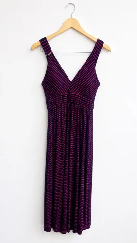 Vestido longo de listras - Femenino 